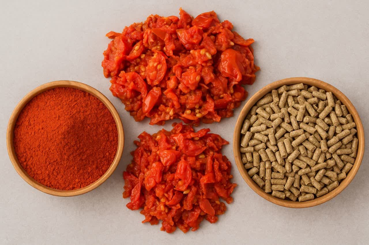 خاصیت تفاله گوجه برای دام سبک